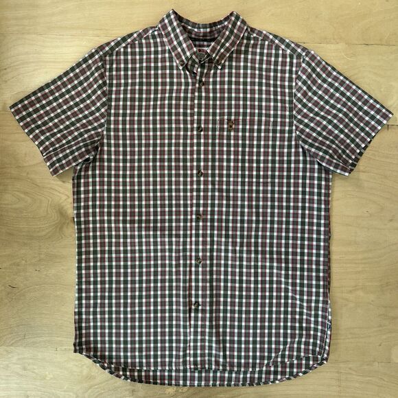 Fjallraven Ovik Shirt Medium Multicolor Short Sleeve Button Up Outerwear - Picture 2 of 8